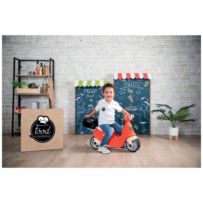 Scuter Smoby Scooter Ride-On Food Express, Rosu 5 ani [5]