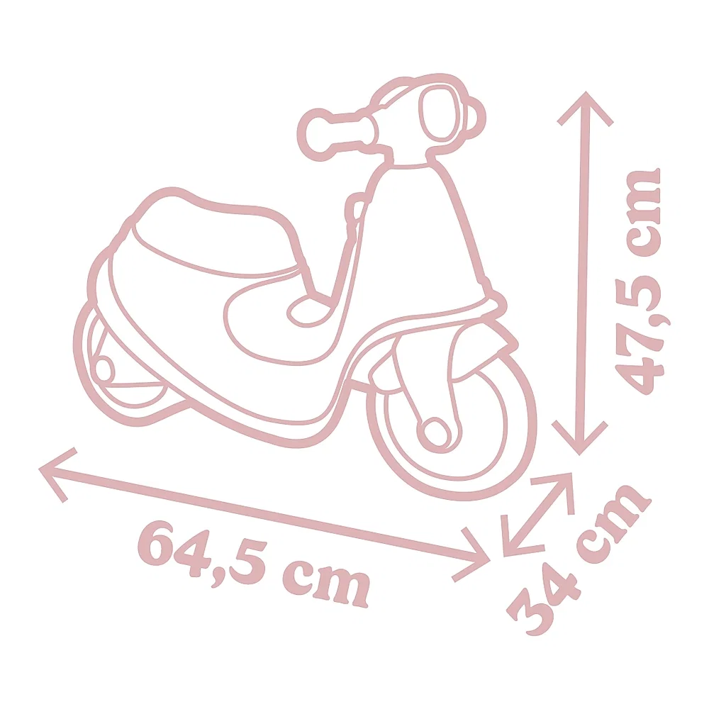 Scuter Smoby Scooter Ride-On roz 5 ani [2]