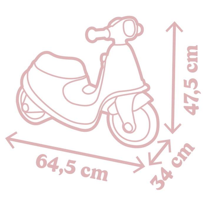 Scuter Smoby Scooter Ride-On roz 5 ani [2]