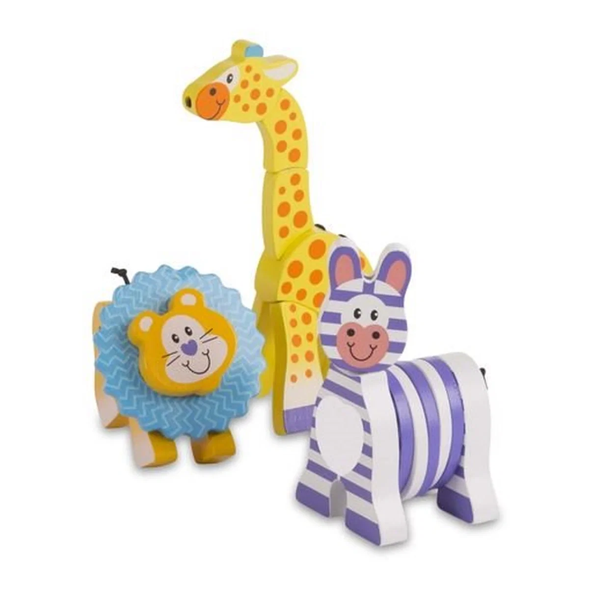 Set 3 jucarii pentru motricitate Safari - Melissa & Doug 1 an + [1]