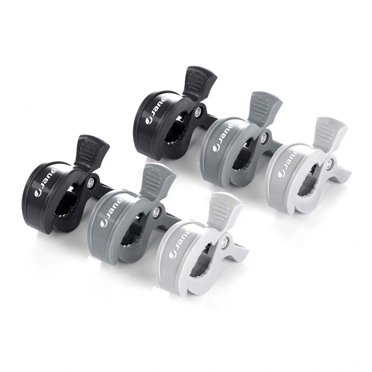 Set 6 clesti pentru carucior, Jane, Multifunctional, Gri si negru [1]