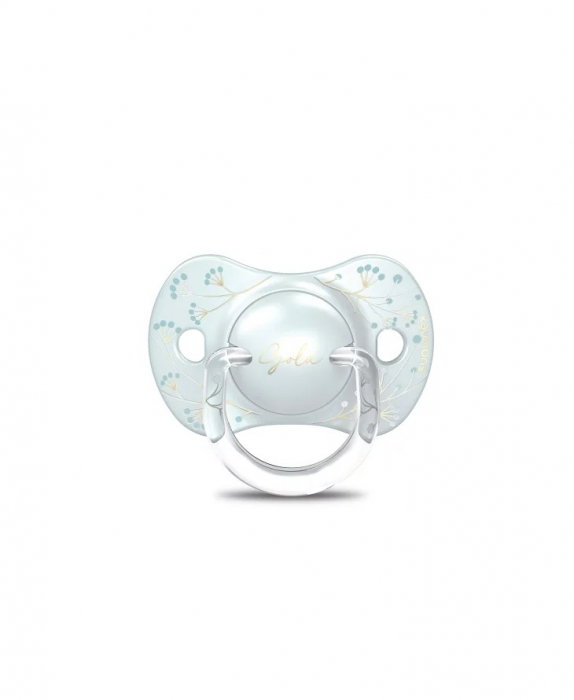 Set biberon 270ml + suzetă 0-6m + lănțișor Albastru Gold Premium Suavinex 6 luni [3]