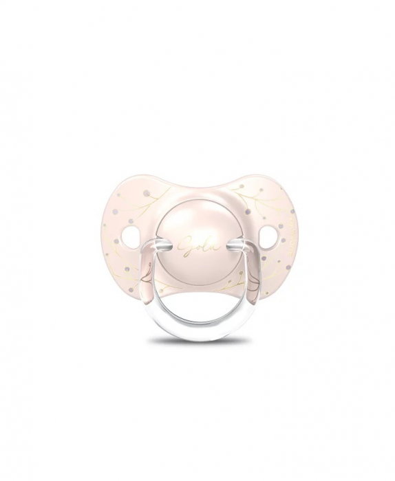 Set biberon 270ml + suzetă 0-6m + lănțișor Roz Gold Premium Suavinex 3 luni [3]