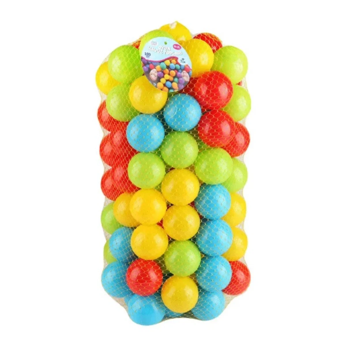 Set bile multicolore 100 buc - 7 cm Bufnitel 12 luni + [1]