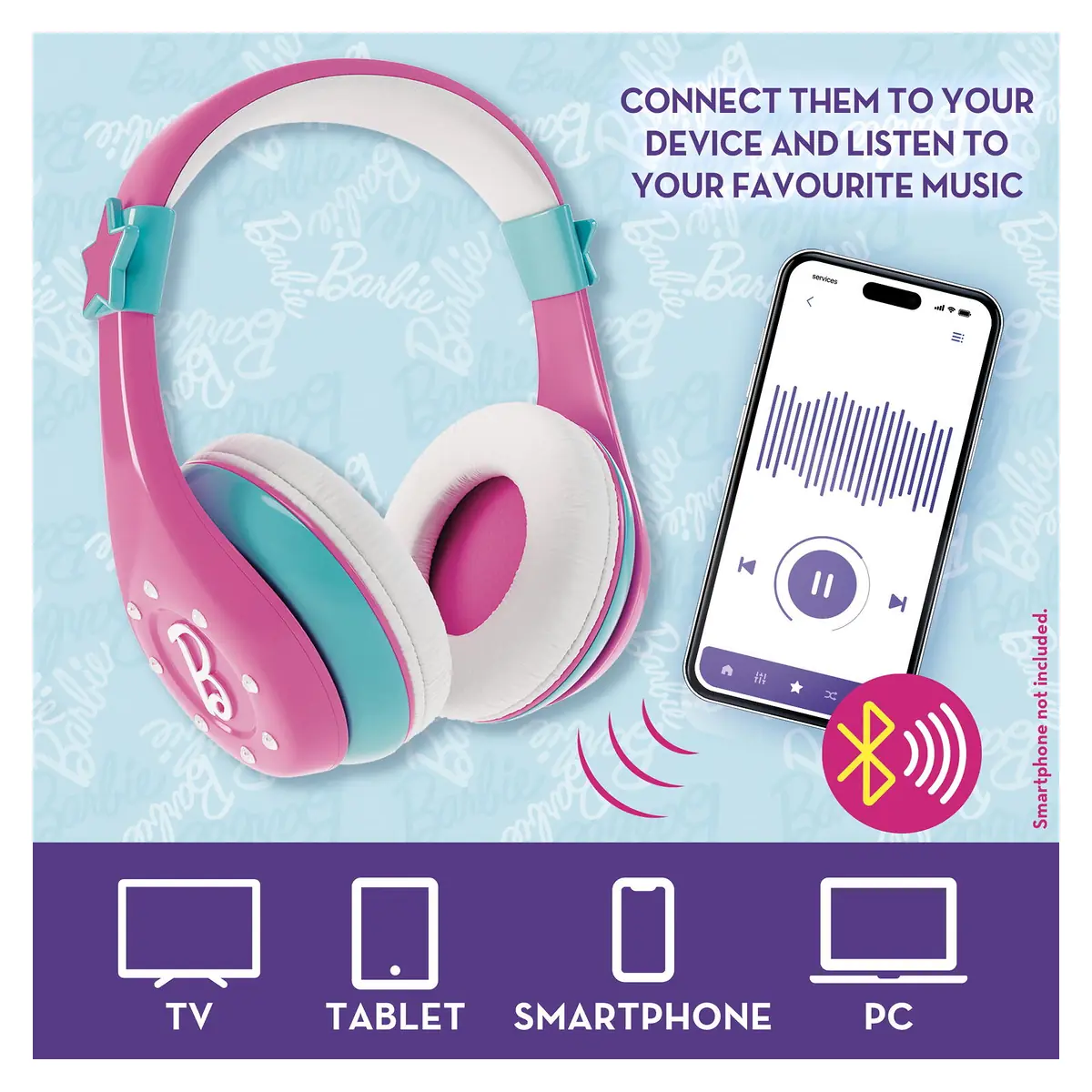 Set casti & microfon cu bluetooth - Barbie LISCIANI 4 ani+ [3]