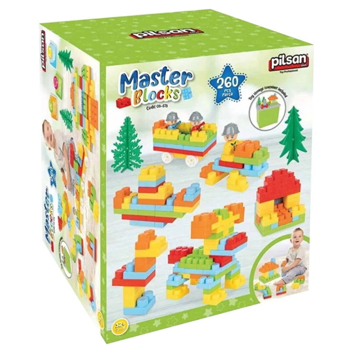 Set constructie Pilsan Master Blocks 260 piese 1 an + [1]