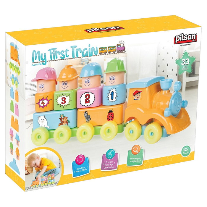 Set constructie Pilsan My First Train 33 piese 1 an + [3]