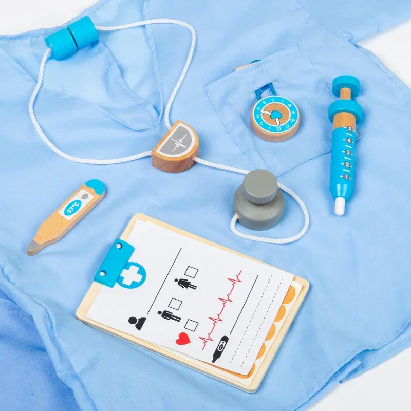 Set costum si accesorii doctor (3-5 ani) BIGJIGS Toys [3]