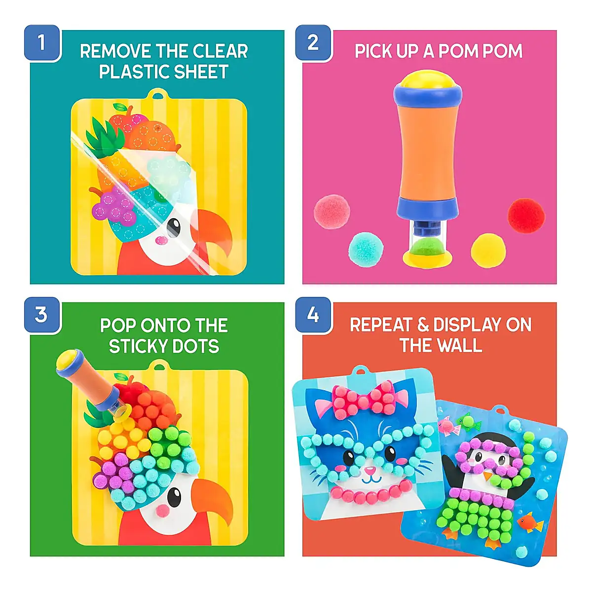 Set creativ cu pompoane - Imbraca animalutele Educational Insights 5 ani+ [2]