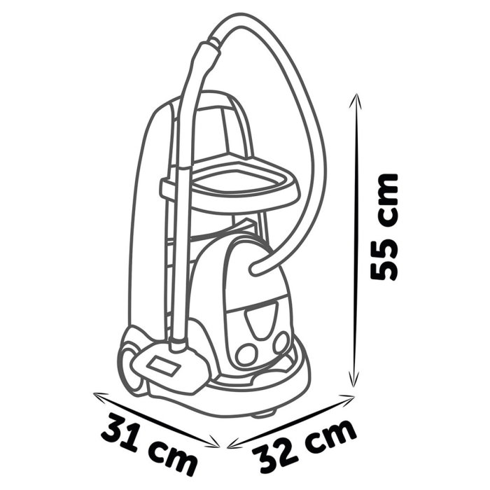 Set curatenie cu troller si aspirator electronic negru Smoby 3 ani + [4]