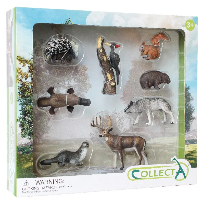 Set de 8 figurine pictate manual Woodlands Collecta 3 ani + [1]