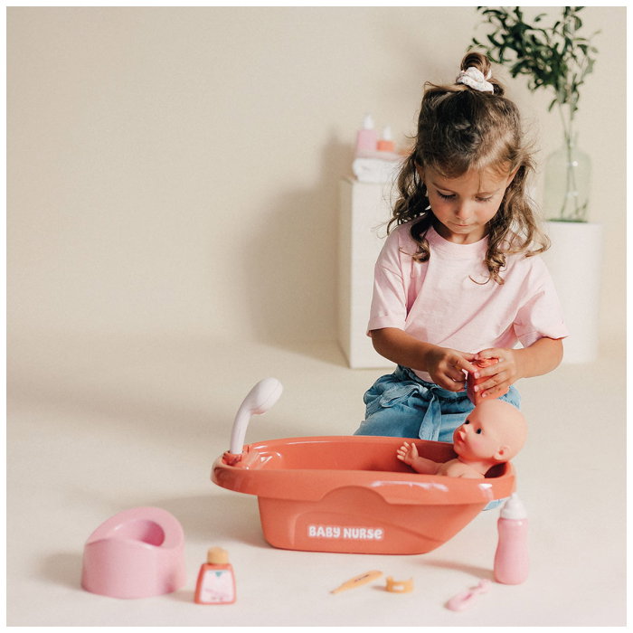 Set de baie pentru papusa Smoby Baby Nurse Bath cu 8 accesorii 3 ani [5]