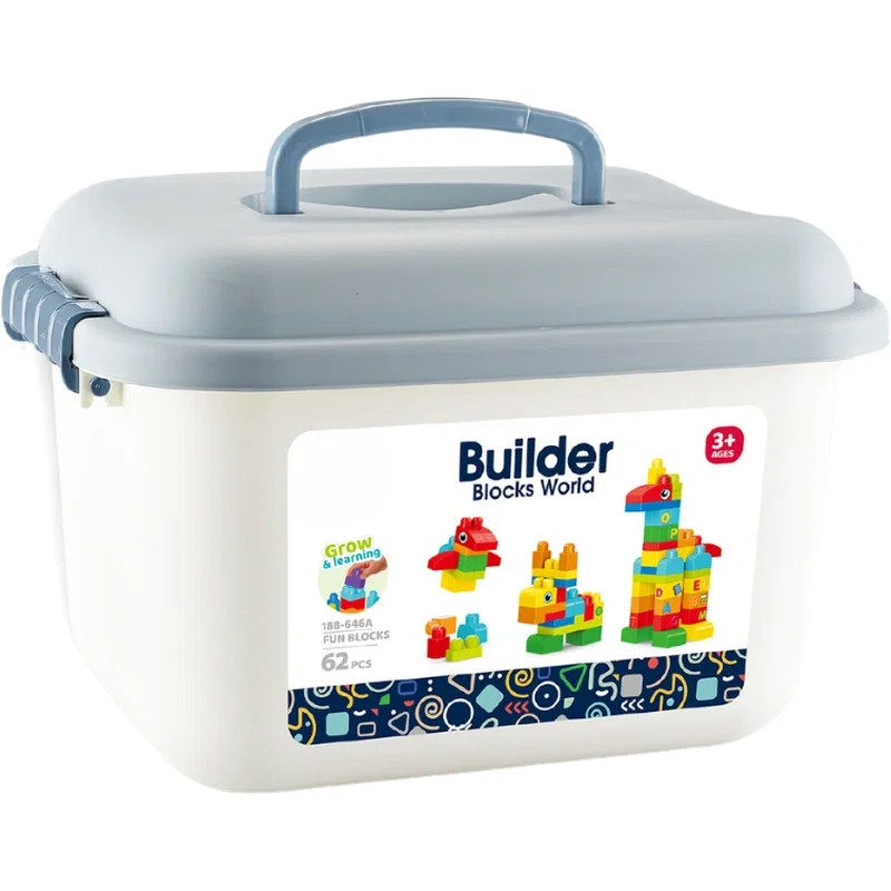 Set de constructie in cutie - Animalute (62 piese) Bufnitel 3 ani+ [2]