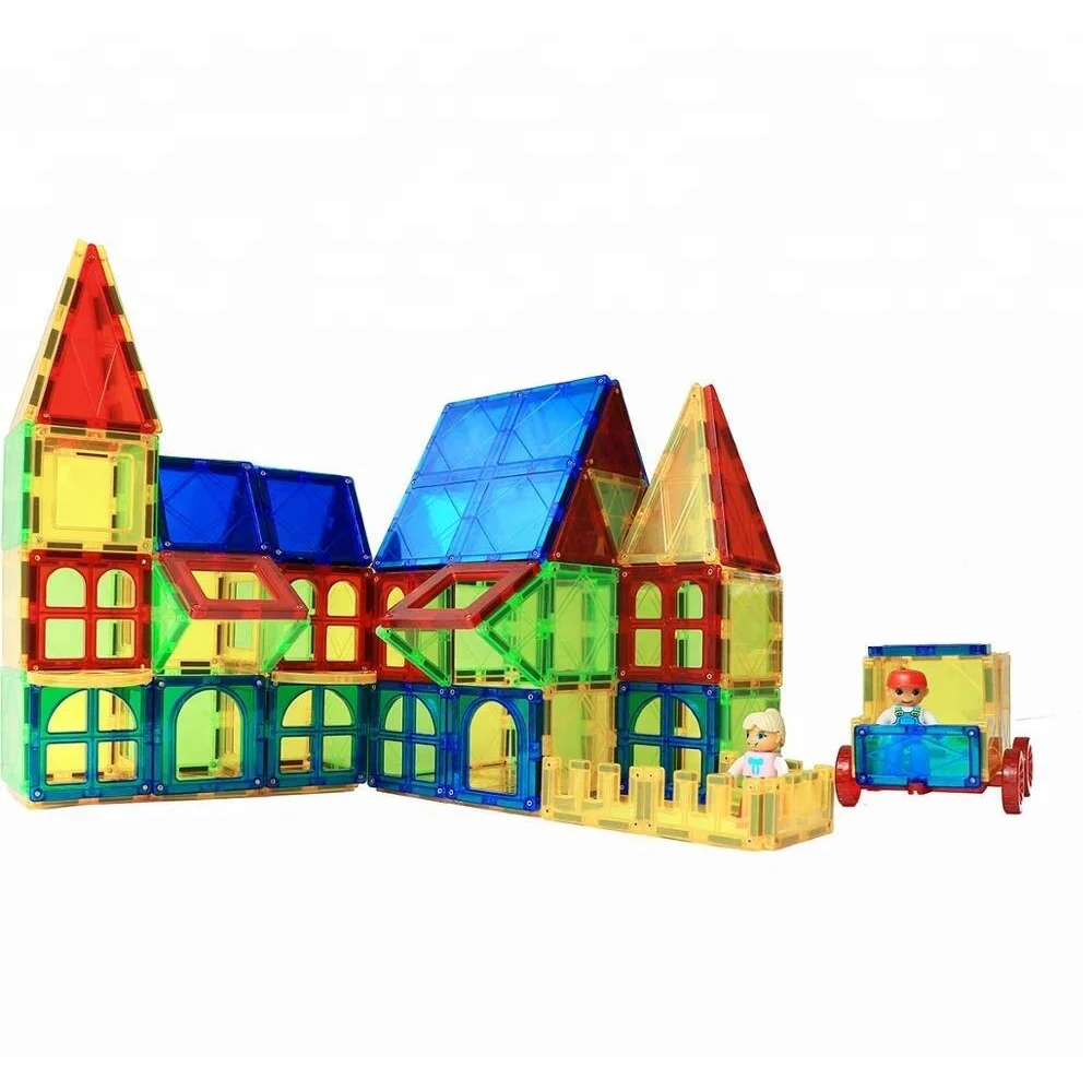 Set de constructie magnetic - 112 piese MAGPLAYER 10 ani [2]