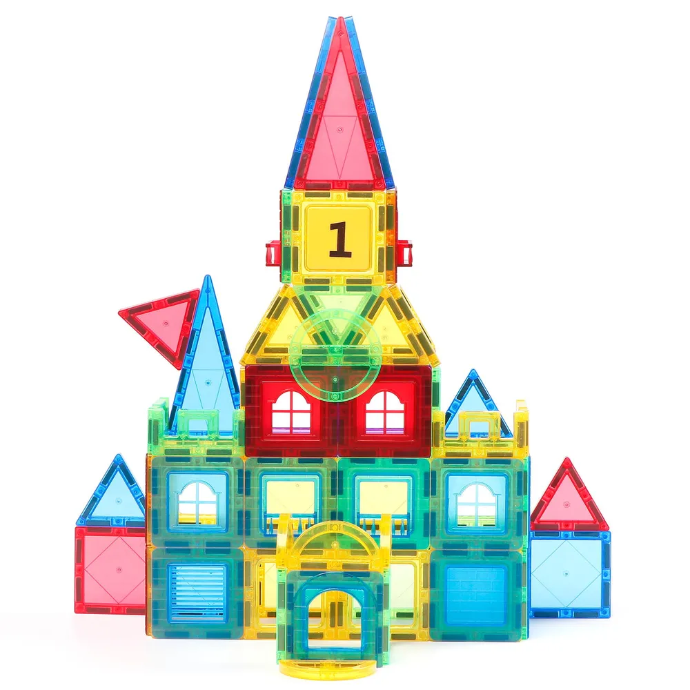 Set de constructie magnetic 3D - 103 piese MAGPLAYER 10 ani [2]