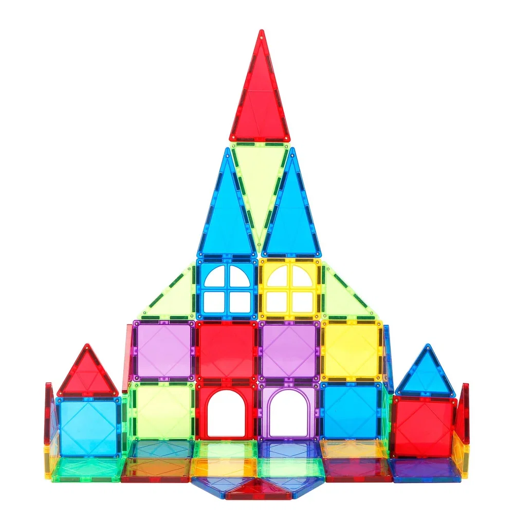 Set de constructie magnetic 3D - 46 piese MAGPLAYER 10 ani [2]