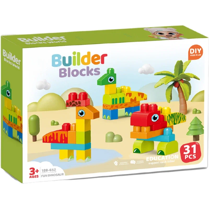 Set de constructie STEAM - Dinozauri haiosi (31 piese) Bufnitel 3 ani+ [2]