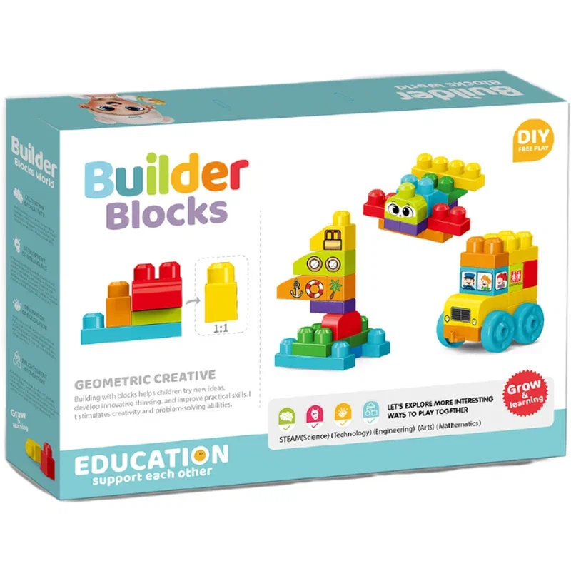 Set de constructie STEAM - Vehicule (38 piese) Bufnitel 3 ani+ [3]