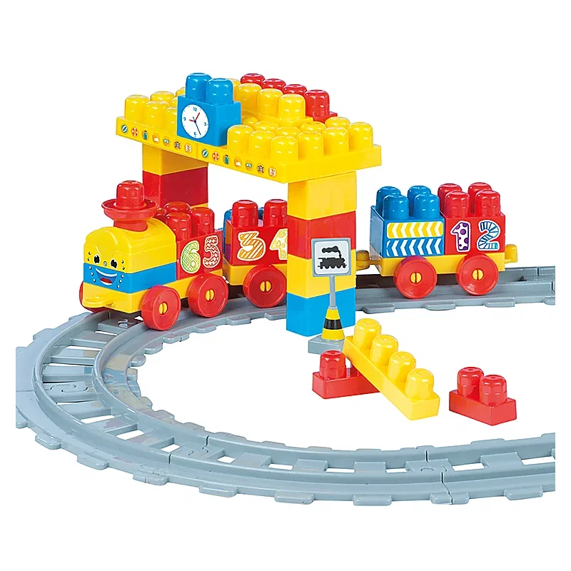 Set de constructii cu trenulet - 58 piese DOLU 18 luni+ [2]
