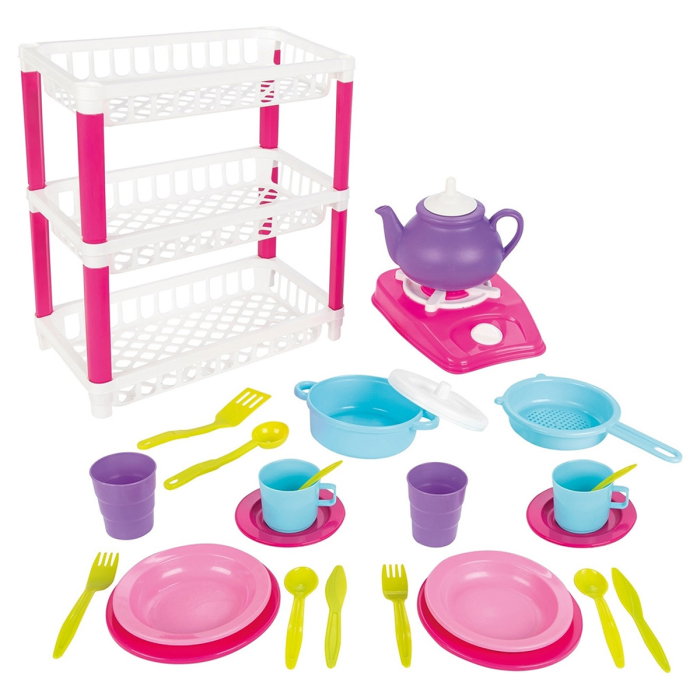 Set de servit ceaiul Pilsan Hamarat Three-Tier Dish Rack 3 ani + [1]