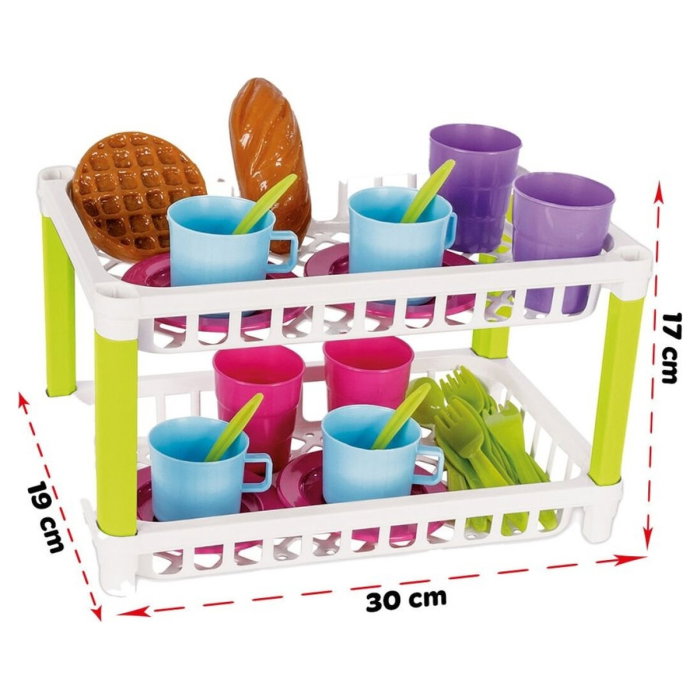 Set de servit ceaiul Pilsan Hamarat Two-Tier Tea pink 3 ani + [3]