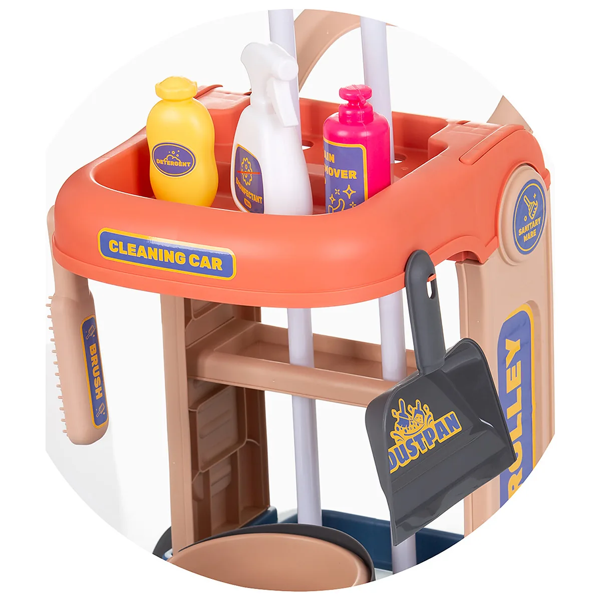 Set jucarie Chipolino Carucior pentru Curatenie cu 35 accesorii [4]