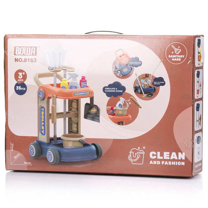 Set jucarie Chipolino Carucior pentru Curatenie cu 35 accesorii [6]