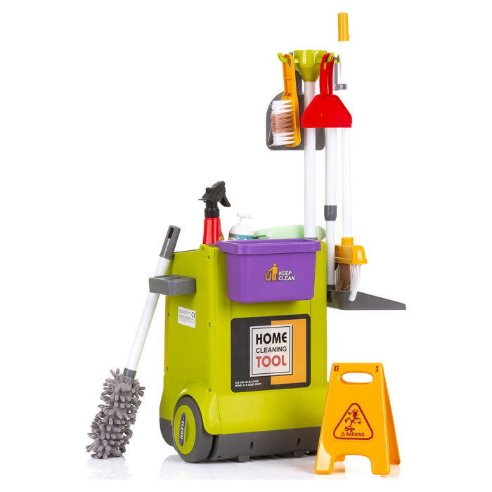 Set jucarie Chipolino Cleaning Trolley cu 16 accesorii 3 ani [2]