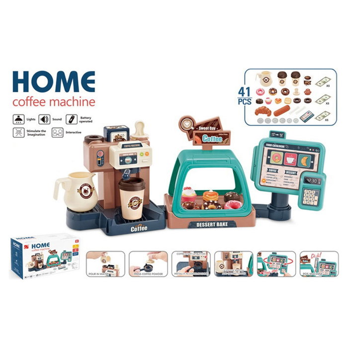 Set jucarie Chipolino Coffee Machine cu lumini, sunete si 41 accesorii 3 ani [6]