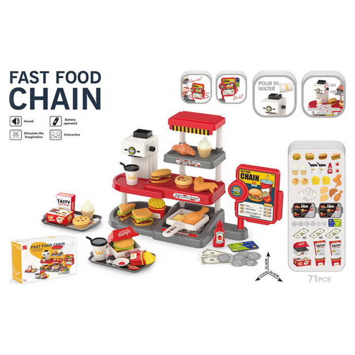 Set jucarie Chipolino Fast Food cu sunete si 71 accesorii [9]