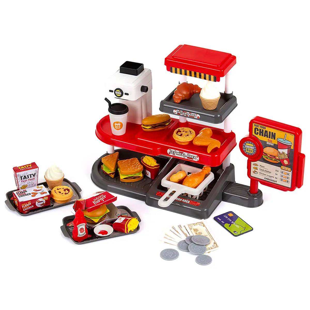 Set jucarie Chipolino Fast Food cu sunete si 71 accesorii [2]