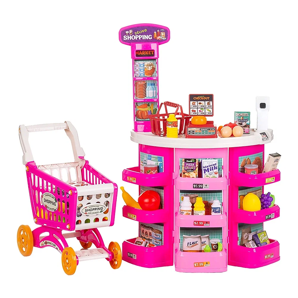 Set jucarie Chipolino Supermarket 78 cm cu lumini, sunete si 76 accesorii 3 ani [1]