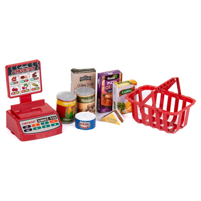 Set jucarie Supermarket 87 cm cu lumini, sunete si 81 accesorii, Chipolino 3 ani [3]