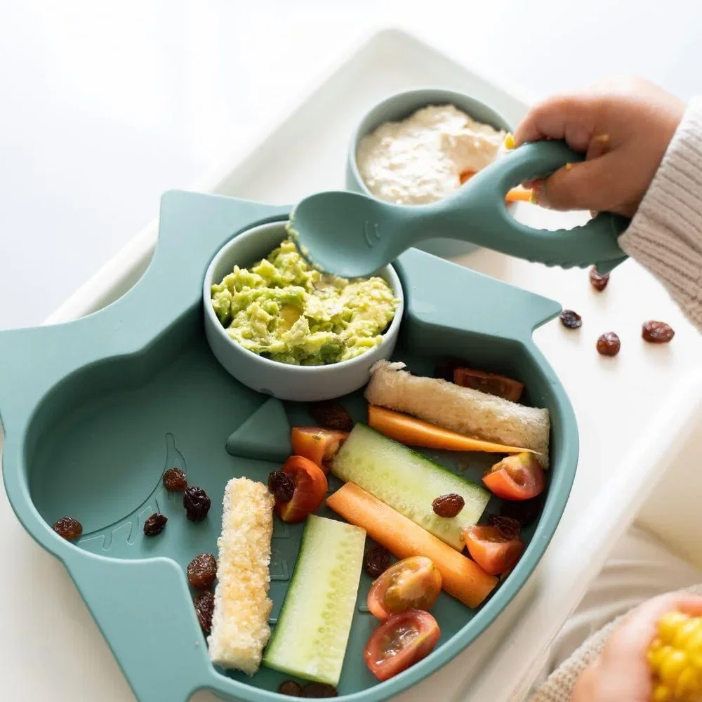 Set lingurite din silicon - Bufnita & vulpita TIDY TOT 6 luni + [2]