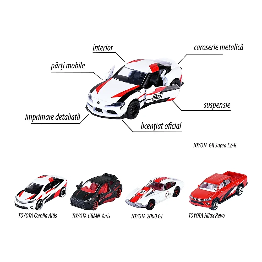 Set Majorette Toyota Racing cu 5 masinute 3 ani [4]