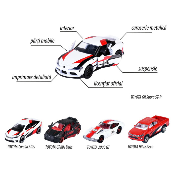 Set Majorette Toyota Racing cu 5 masinute 3 ani [4]
