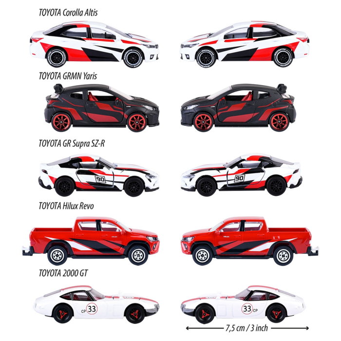 Set Majorette Toyota Racing cu 5 masinute 3 ani [3]