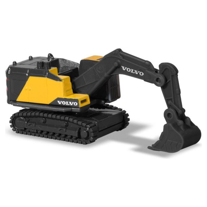 Set Majorette Volvo camion cu remorca, camion basculant, buldozer si excavator 3 ani + [2]
