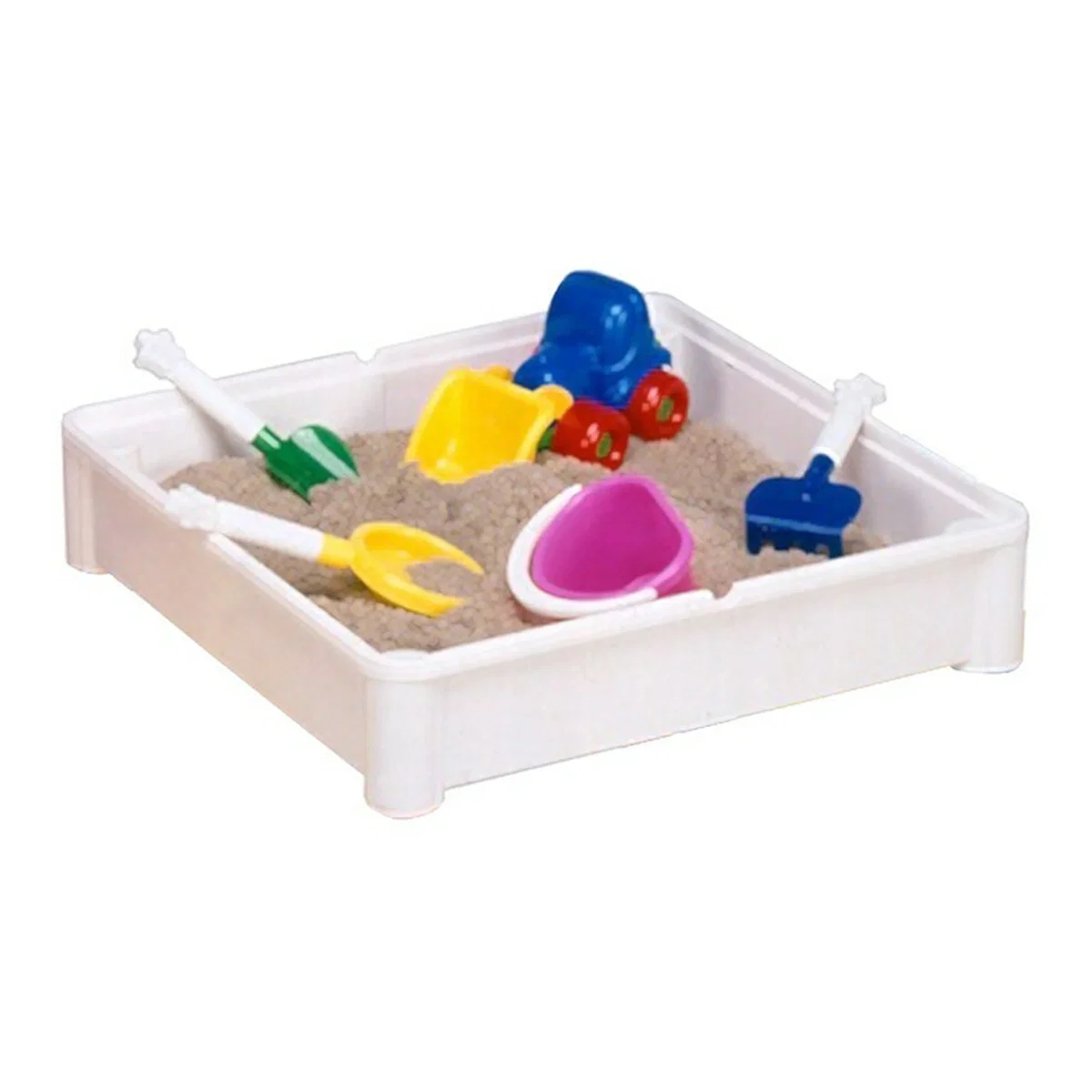 Set masuta si doua scaune, New Baby, , Pink, Parte reversibila pentru Lego Duplo [7]