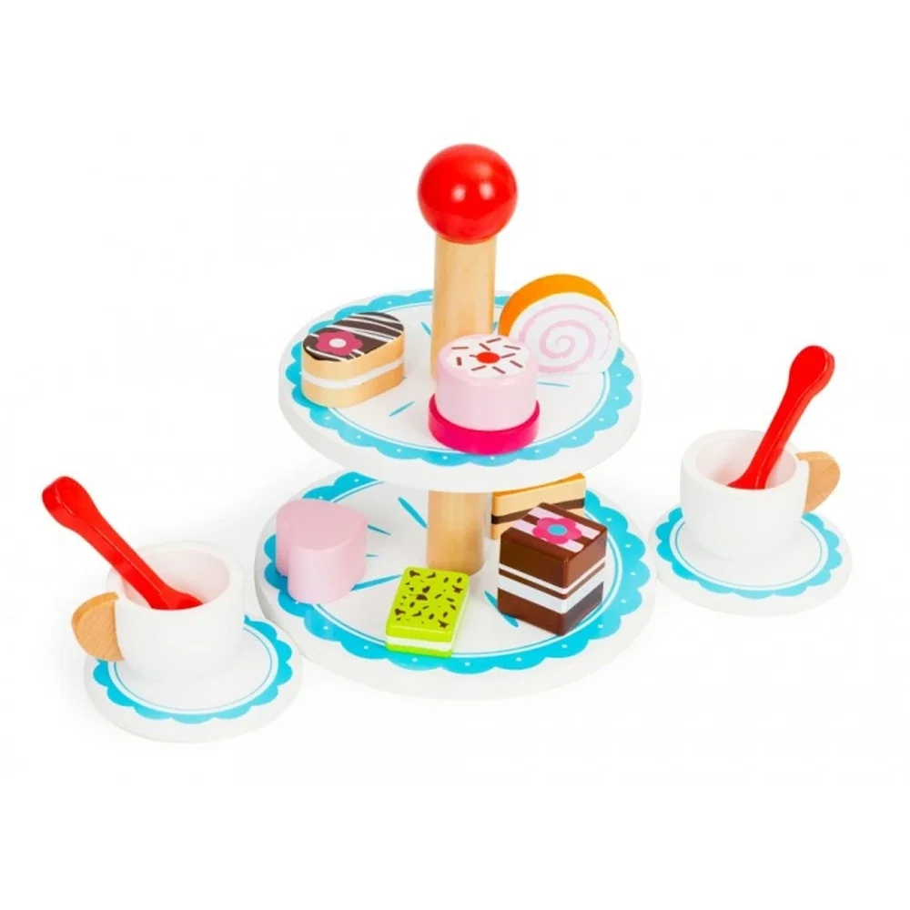 Set pentru a servi prajitura din lemn Ecotoys 3 ani [1]