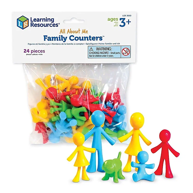 Set pentru sortat si numarat - Familia mea Learning Resources 7 ani [3]