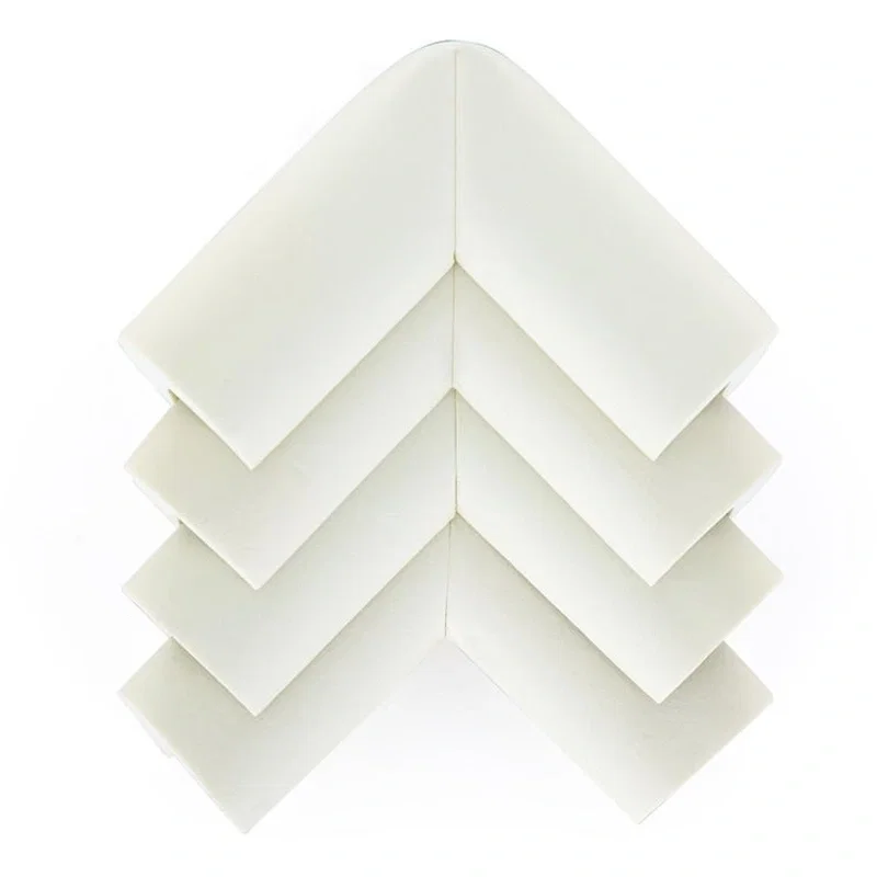 Set protectii pentru colturi ascutite, Absorbtie a socurilor, Din spuma, Cu adeziv, 5 x 5 x 2 cm, 4 bucati, Alb FEEDO [1]