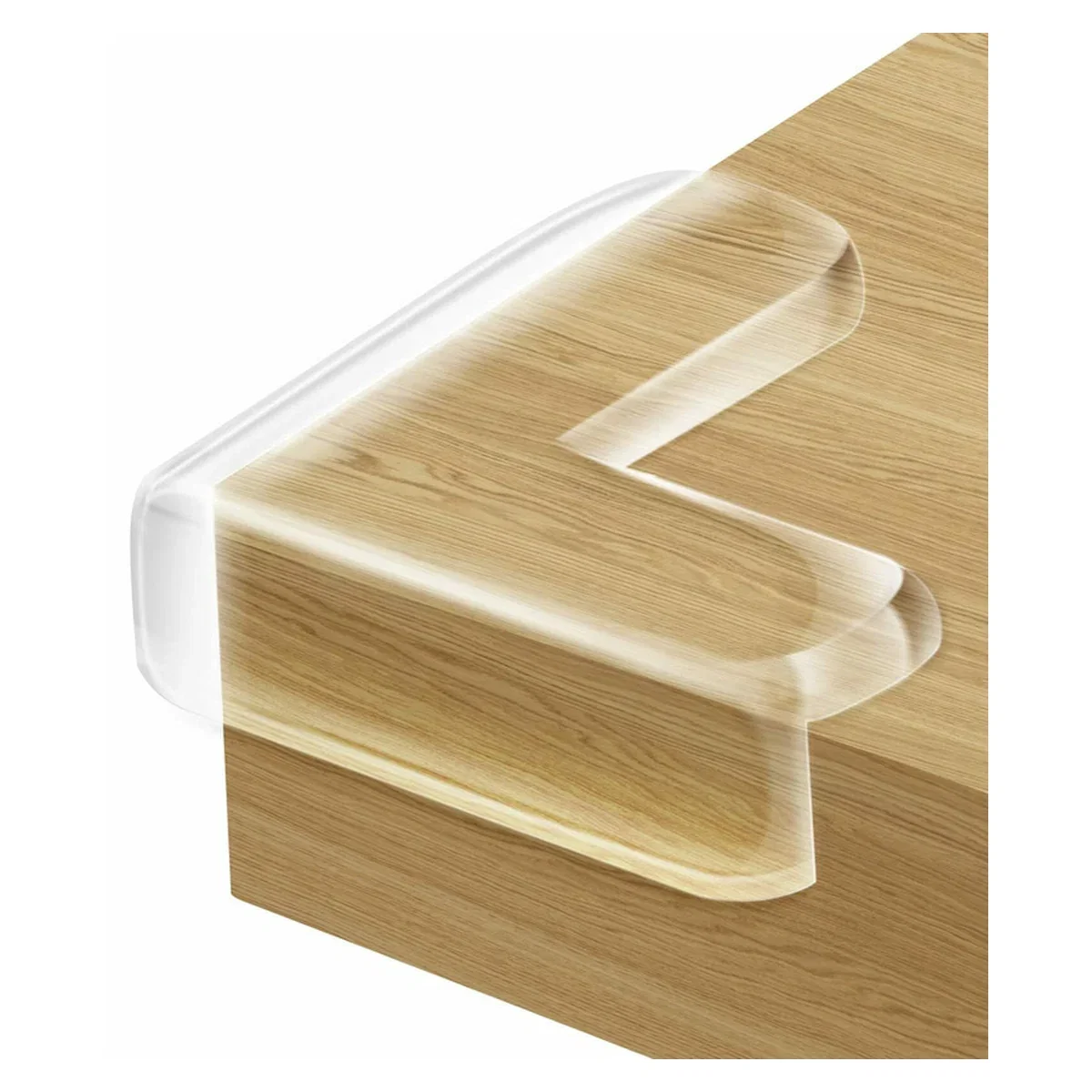 Set protectii pentru colturi ascutite, Usor de instalat, 4 x 4 x 1.5 cm, 4 bucati, Transparent FEEDO [2]