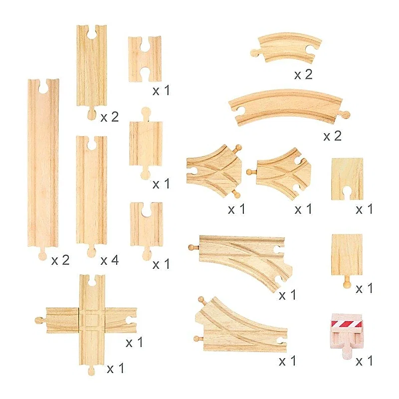Set sine pentru circuit feroviar BIGJIGS Toys 3 ani+ [3]