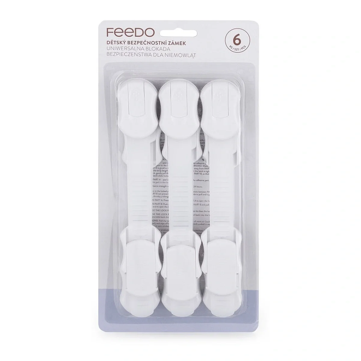 Set sisteme de siguranta pentru mobilier, Universale, Cu lungime reglabila, 19 x 3.4 cm, Distanta 2-11 cm, 6 bucati, [2]