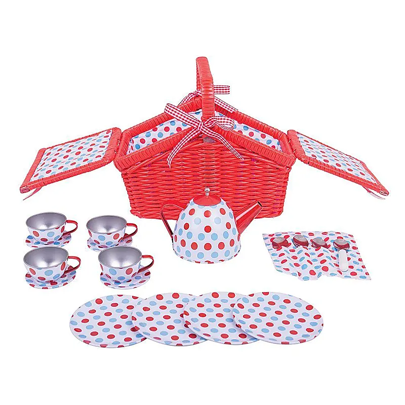 Setul meu de picnic cu buline BIGJIGS Toys 3 ani+ [3]
