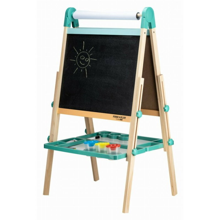 Tablita magnetica, Free2Play, 2 in 1, Cu litere si cifre , Din lemn, 3 ani+ [1]