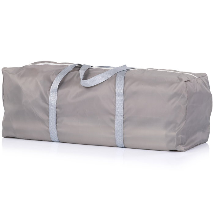 Tarc de joaca Chipolino Sienna 150x150x68 cm, Include geanta de transport, Din plasa, Intrare laterala cu fermoar, 1-5 ani, Beige [3]