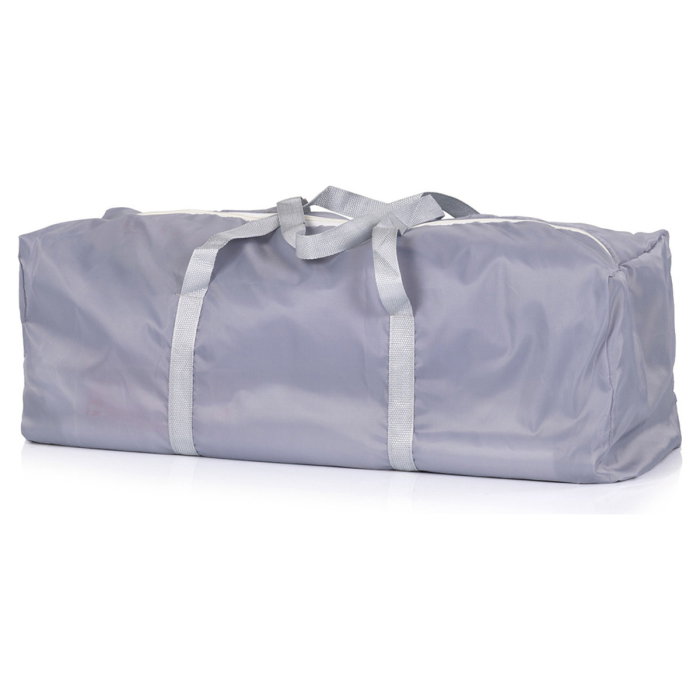 Tarc de joaca Chipolino Sienna 150x150x68 cm, Include geanta de transport, Din plasa, Intrare laterala cu fermoar, 1-5 ani, Grey [6]