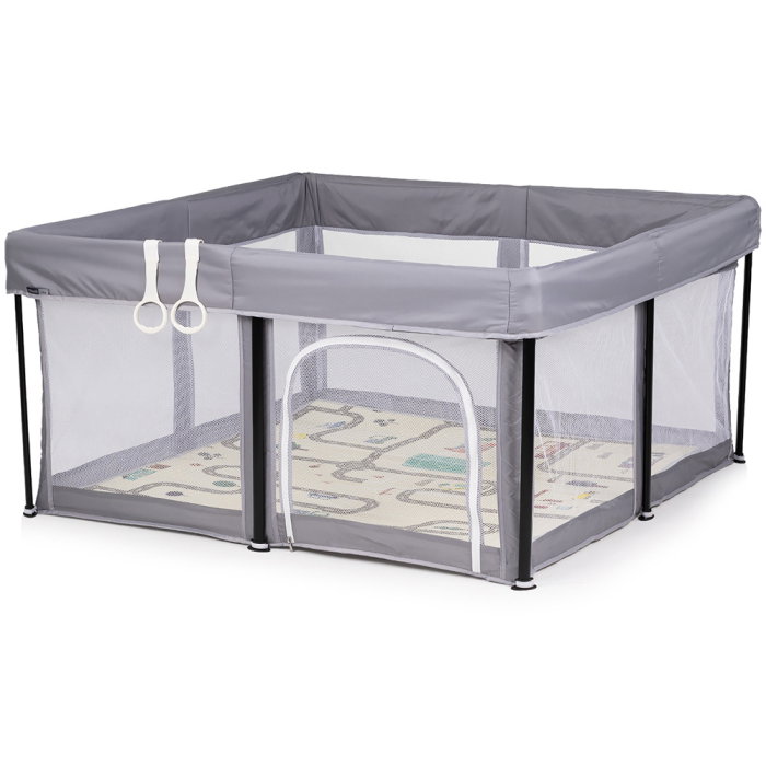 Tarc de joaca Chipolino Vibe 120x120 cm grey [2]